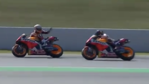 Is Marquez starting to feel a little heat from Lorenzo?
